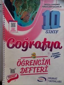 10. Sınıf Coğrafya Öğrencim Defteri - Tamamı El Yazması