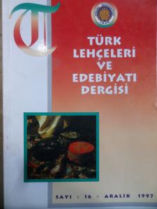 Türk Lehçeleri ve Edebiyatı Dergisi 1997 / 16