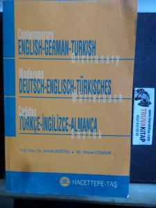 Contemporary English-German-Turkish Dictionary / Çağdaş Türkçe-İngilizce-Almanca Sözlük