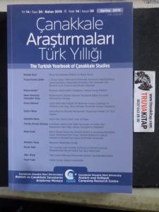 Çanakkale Araştırmaları Türk Yıllığı 2016 / 20
