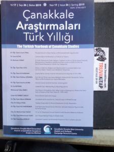 Çanakkale Araştırmaları Türk Yıllığı 2019 / 26