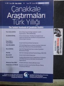 Çanakkale Araştırmaları Türk Yıllığı 2020 / 29