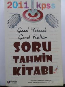 Genel Yetenek Genel Kültür Soru Tahmin Kitabı