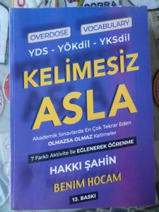 Benim Hocam YDS-Yökdil-YKSdil Overdose Vocabulary Kelimesiz Asla - İkinci El