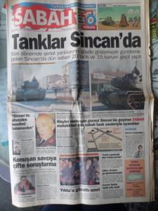 Sabah 5 Şubat 1997 - Tanklar Sincan'da