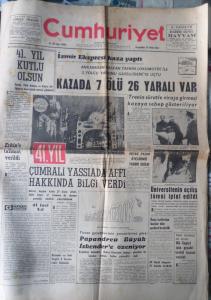 Cumhuriyet 29 Ekim 19 - İzmir Ekspresi Kaza Yaptı