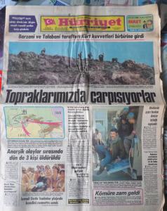Hürriyet 18 Haziran 1978 - Barzani Ve Talabani Tarafları Kürt Kuvvetleri Birbirlerine Girdi