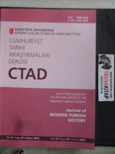 Cumhuriyet Tarihi Araştırmaları Dergisi 2016 / 23