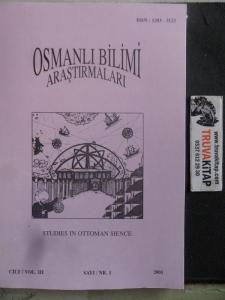 Osmanlı Bilimi Araştırmaları 2001 / 1