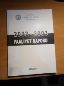 2002 - 2003 Faaliyet Raporu