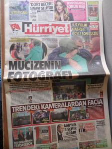 Hürriyet Gazetesi 23 Kasım 2018 - Trendeki Kameralardan Facia
