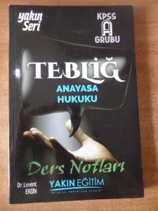 KPSS A Grubu Tebliğ Anayasa Hukuku Ders Notları