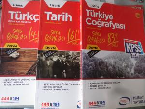 KPSS 2016 Soru Bankası Kitapları / 3 Adet