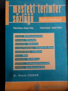 Mesleki Terimler Sözlüğü Fachwörterbuch (Türkçe - Almanca, Almanca - Türkçe)
