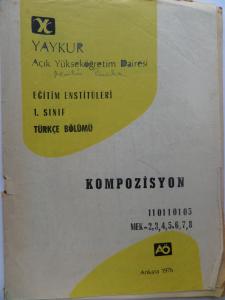 Kompozisyon Eğitim Enstitüleri 1. Sınıf Türkçe Bölümü