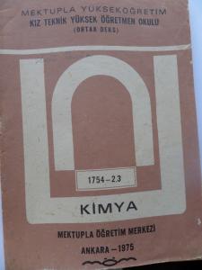 Kimya - Kız Teknik Yüksek Öğretmen Okulu (Ortak Dersler)