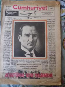 Cumhuriyet 19 Mayıs 1981 - Atatürk 100 Yaşında