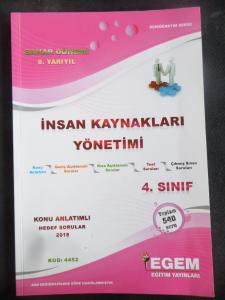 4. Sınıf 8. Yarıyıl Bahar Dönemi İnsan Kaynakları Yönetimi Konu Anlatımlı Hedef Sorular