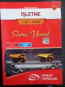 4. Sınıf 7. Dönem İşletme Soru Yanıt