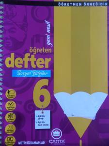 6. Sınıf Sosyal Bilgiler Öğreten Defter