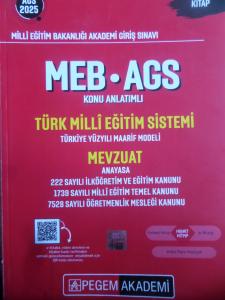 MEB-AGS Türk Milli Eğitim Sistemi-Mevzuat Konu Anlatımlı