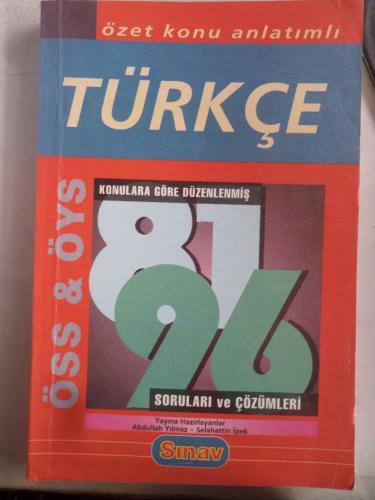 ÖSS-ÖYS 1981-1996 Türkçe Soruları ve Çözümleri
