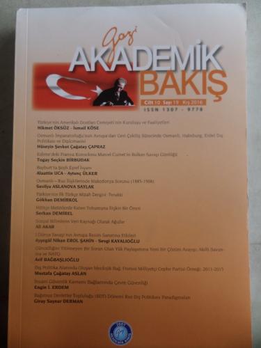 Gazi Akademik Bakış 2016 / 19