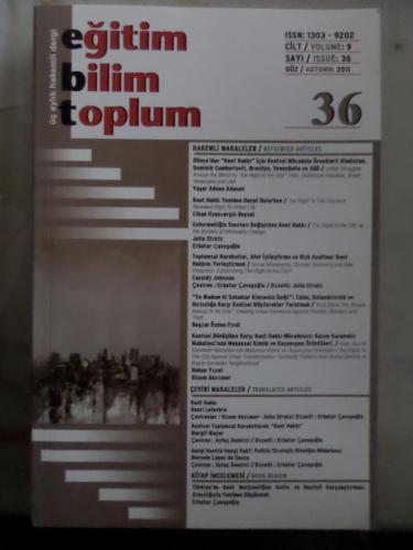 Eğitim Bilim Toplum 2011 / 36