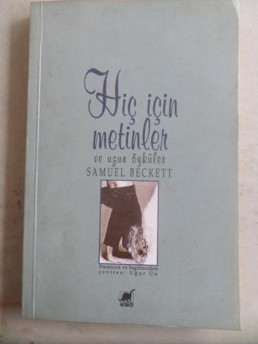 Hiç İçin Metinler ve Uzun Öyküler Samuel Beckett