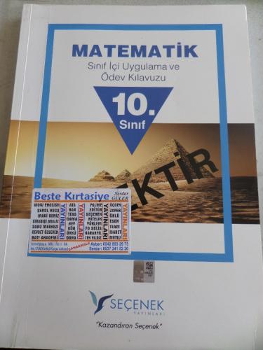 10. Sınıf Matematik Sınıf İçi Uygulama ve Ödev Kılavuzu