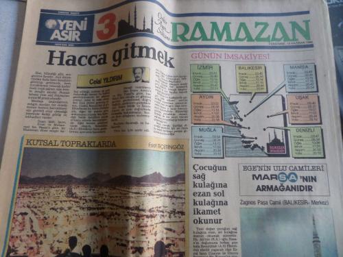 Çağdaş Gazete Yeni Asır 14 Haziran 1984 Ramazan Eki