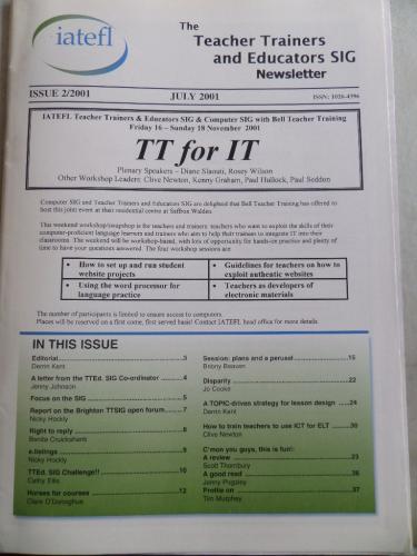 The Teacher Trainers And Educators SIG Newsletter 2001 / 2