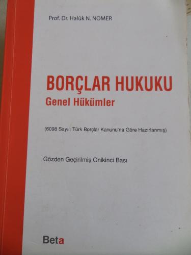 Borçlar Hukuku Genel Hükümler Haluk N. Nomer