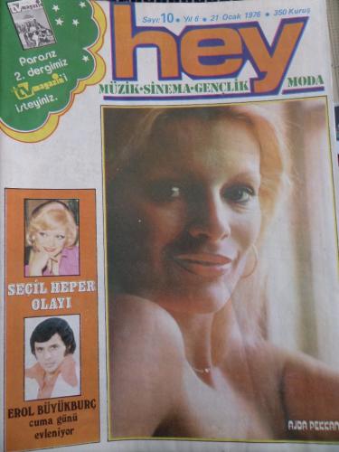 Hey Dergisi 1976 / 10 Kapak Ajda Pekkan - Tv Magazin Ekiyle Birlikte