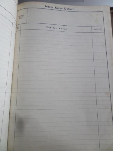Meclis Karar Defteri