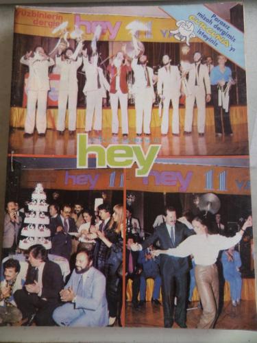 Hey Dergisi 1980 / 4 Kapak Hey 11 Yaşında - Curcuna Mizah Dergisi Eki 