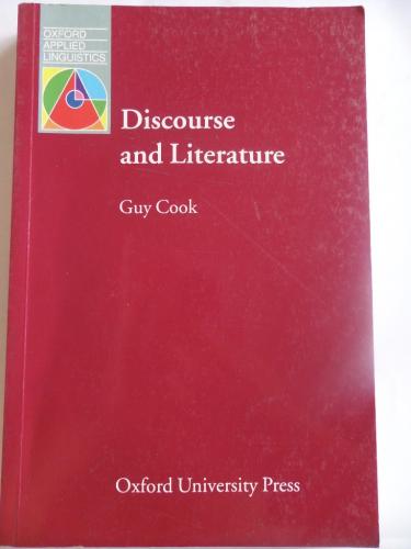 Discourse and Literature Guy Cook