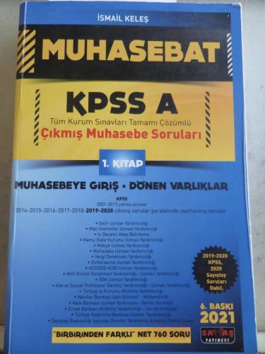 KPSS A Çıkmış Muhasebe Soruları 1. Kitap İsmail Keleş