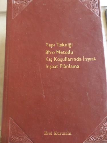 Yapı Tekniği Büro Metodu Kış Koşullarında İnşaat İnşaat Planlama