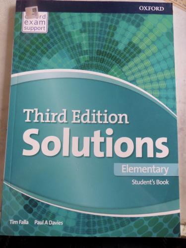 Solutions Elementary Student's Book Tim Falla