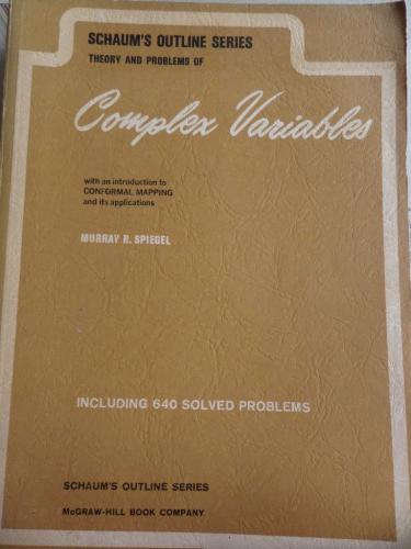 Theory And Problems Of Complex Variables Murray R. Spiegel