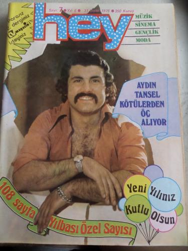 Hey Dergisi 1975 / 7 Kapak Aydın Tansel Kötülerden Öç Alıyor - TV Maga