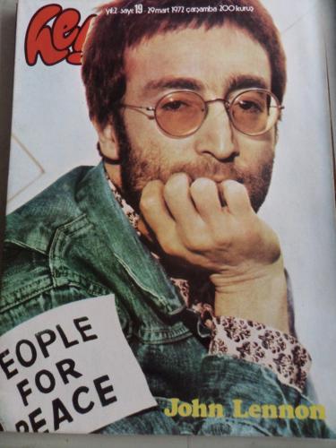 Hey Dergisi 1972 / 19 Kapak John Lennon