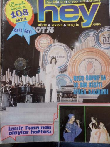 Hey Dergisi 1976 / 44 Kapak Neco Sopot'ta 10 Bin Kişiyi Ayağa Kaldırdı