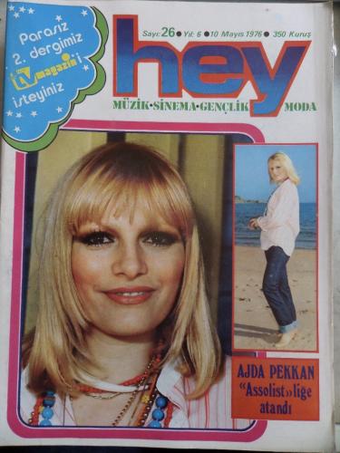 Hey Dergisi 1976 / 26 Kapak Ajda Pekkan Assolistliğe Atandı - Tv Magaz