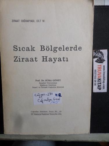 Sıcak Bölgelerde Ziraat Hayatı