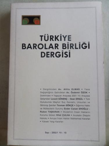 Türkiye Barolar Birliği 2002 / 1