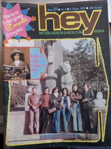 Hey Dergisi 1976 / 21 Kapak Gurbetçiler - Tv Magazin Ekiyle Birlikte