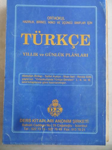 Türkçe Yıllık ve Günlük Planları Abdullah Birkan