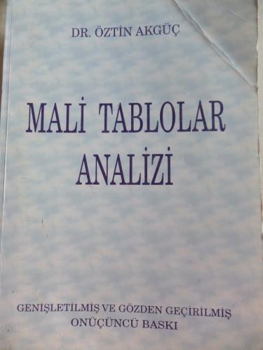 Mali Tablolar Analizi Öztin Akgüç